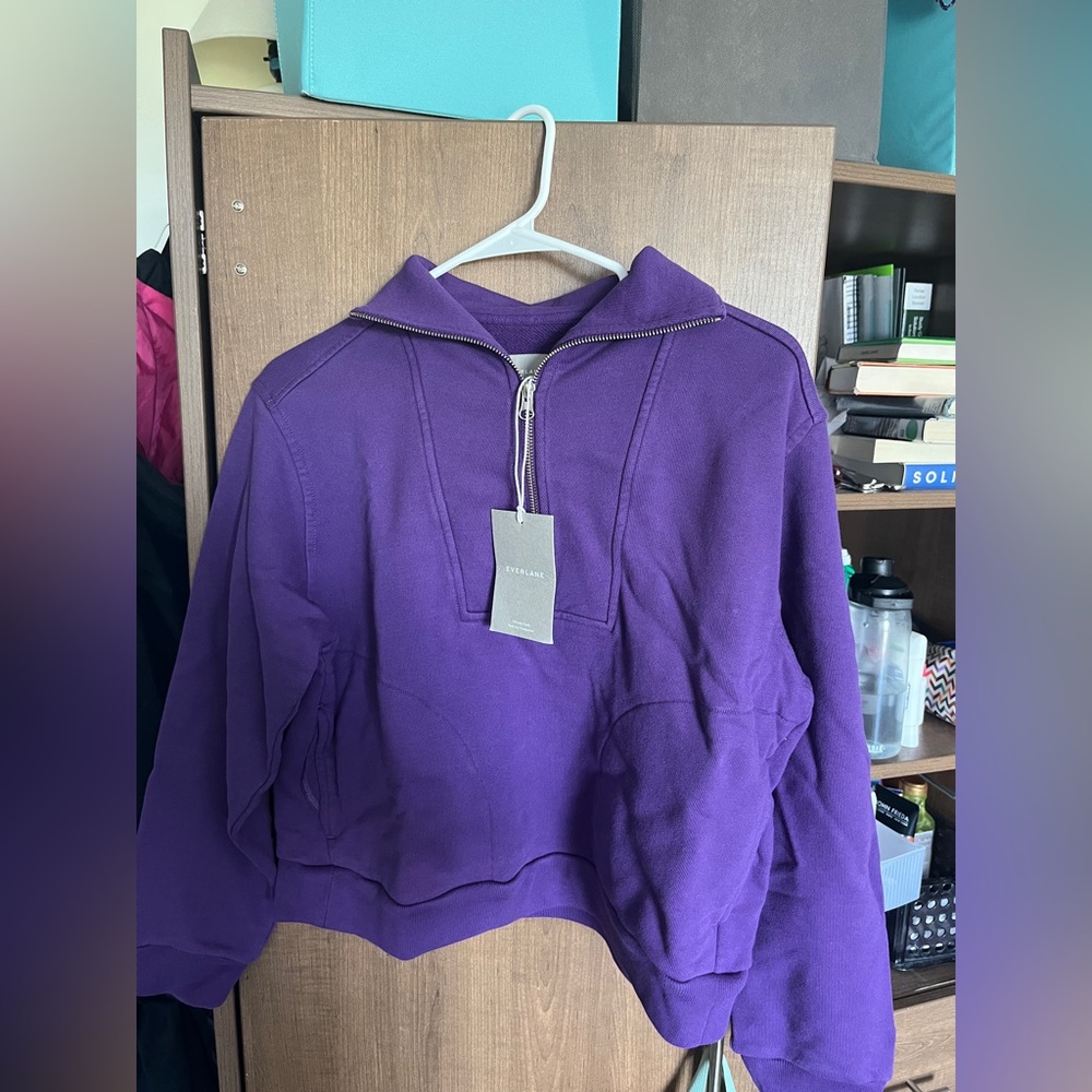 NWT Madewell Purple Quarter-Zip